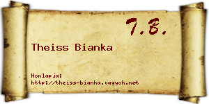 Theiss Bianka névjegykártya